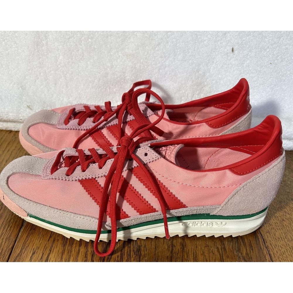 Adidas Womens Size 7 Originals SL 72 Pink Spark/Red/Glow Pink Athletic Shoes